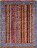 Shall Persian Gabbeh Hand Knotted Wool Rug - 5' 2" X 6' 7" - Golden Nile