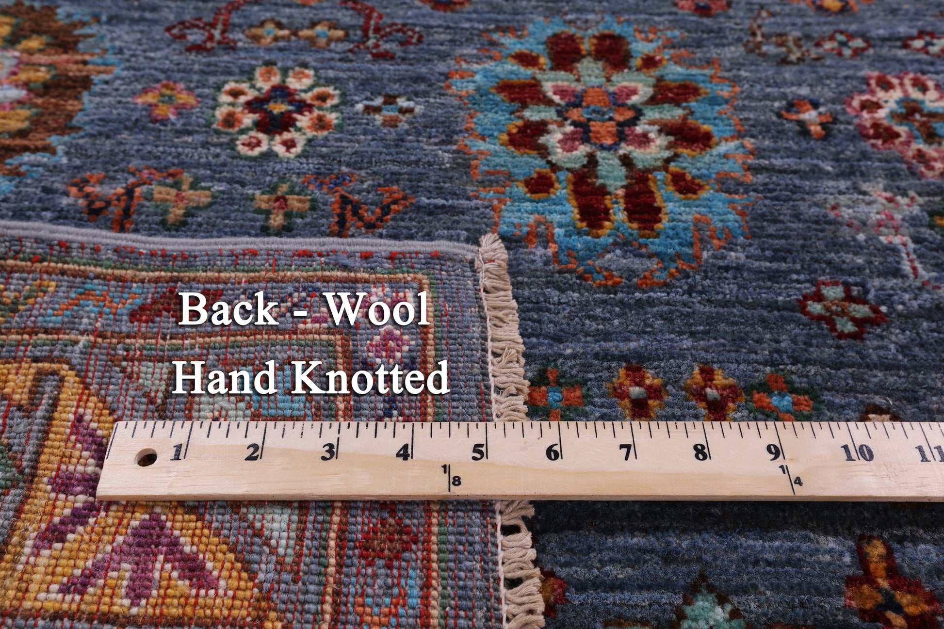 Peshawar Hand Knotted Wool Rug - 5' 0" X 6' 9" - Golden Nile