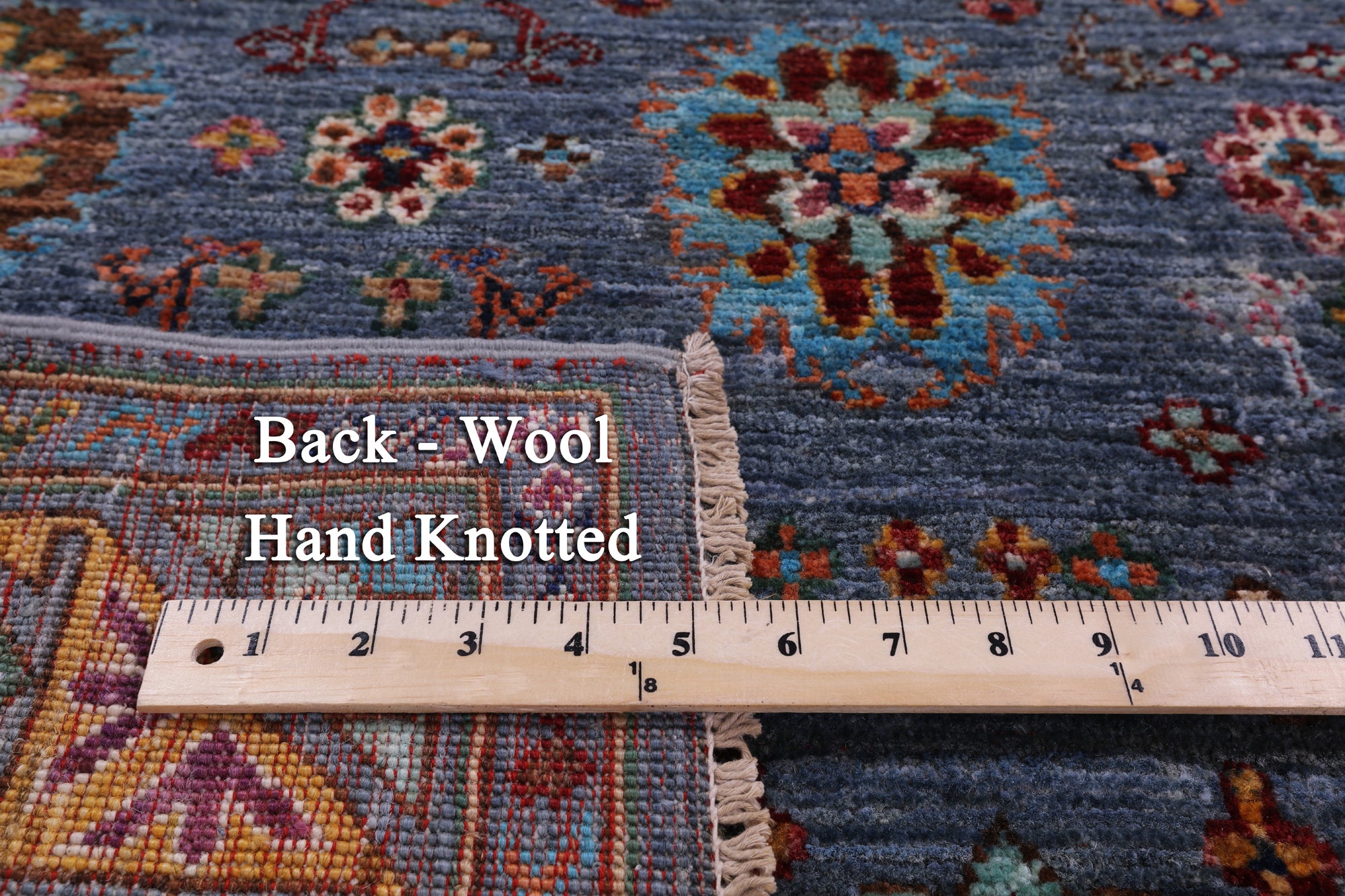 Peshawar Hand Knotted Wool Rug - 5' 0" X 6' 9" - Golden Nile
