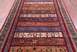 Tribal Persian Gabbeh Hand Knotted Wool Rug - 5' 7" X 8' 5" - Golden Nile