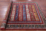 Tribal Persian Gabbeh Hand Knotted Wool Rug - 5' 7" X 8' 5" - Golden Nile