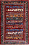 Tribal Persian Gabbeh Hand Knotted Wool Rug - 5' 7" X 8' 5" - Golden Nile