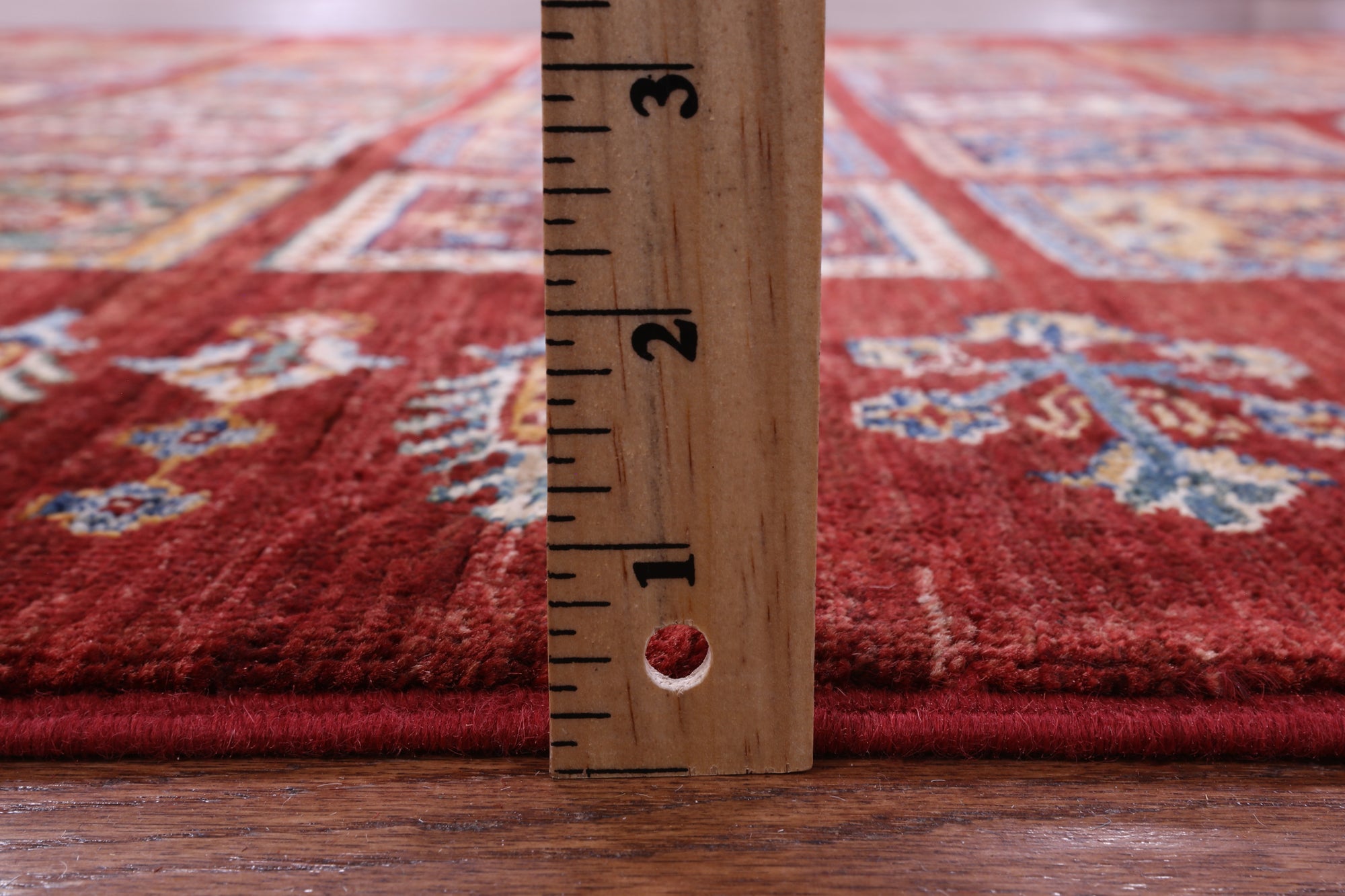 Red Garden Design Persian Hand Knotted Wool Rug - 5' 2" X 6' 2" - Golden Nile