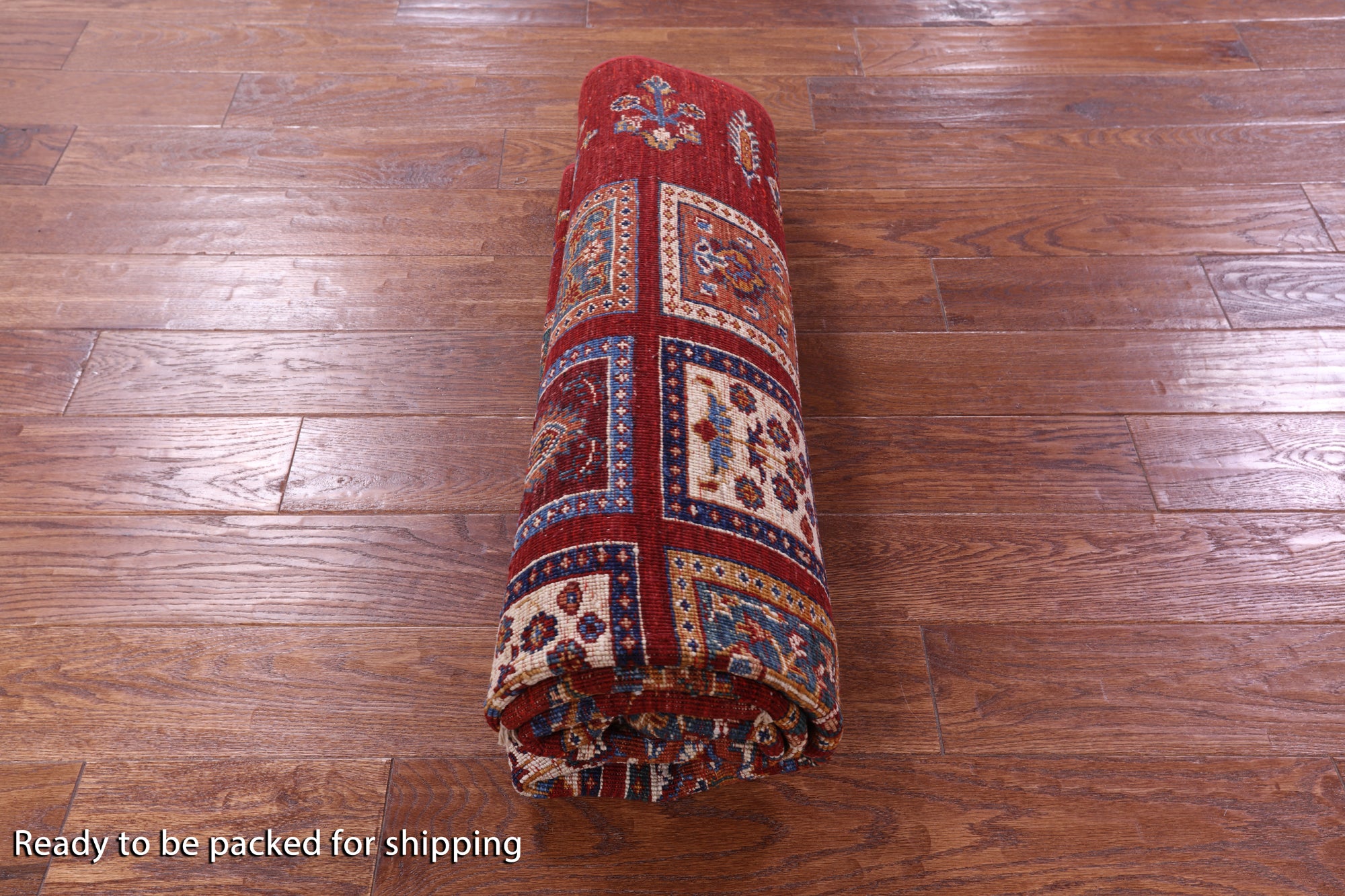 Red Garden Design Persian Hand Knotted Wool Rug - 5' 2" X 6' 2" - Golden Nile