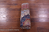 Blue Geometric Persian Mamluk Hand Knotted Wool Rug - 4' 11" X 6' 8" - Golden Nile