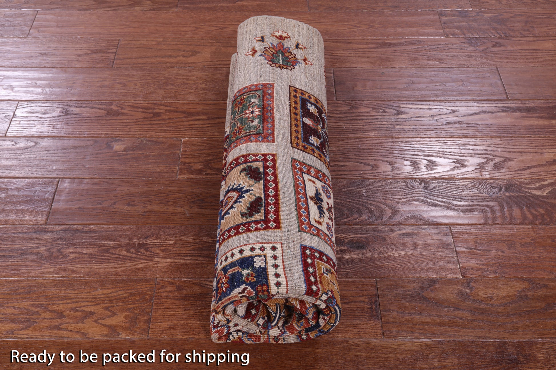 Garden Design Persian Hand Knotted Wool Rug - 5' 2" X 6' 6" - Golden Nile