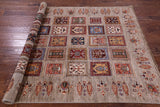 Garden Design Persian Hand Knotted Wool Rug - 5' 2" X 6' 6" - Golden Nile