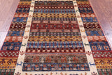 Persian Tribal Gabbeh Handmade Wool Rug - 4' 2" X 6' 3" - Golden Nile