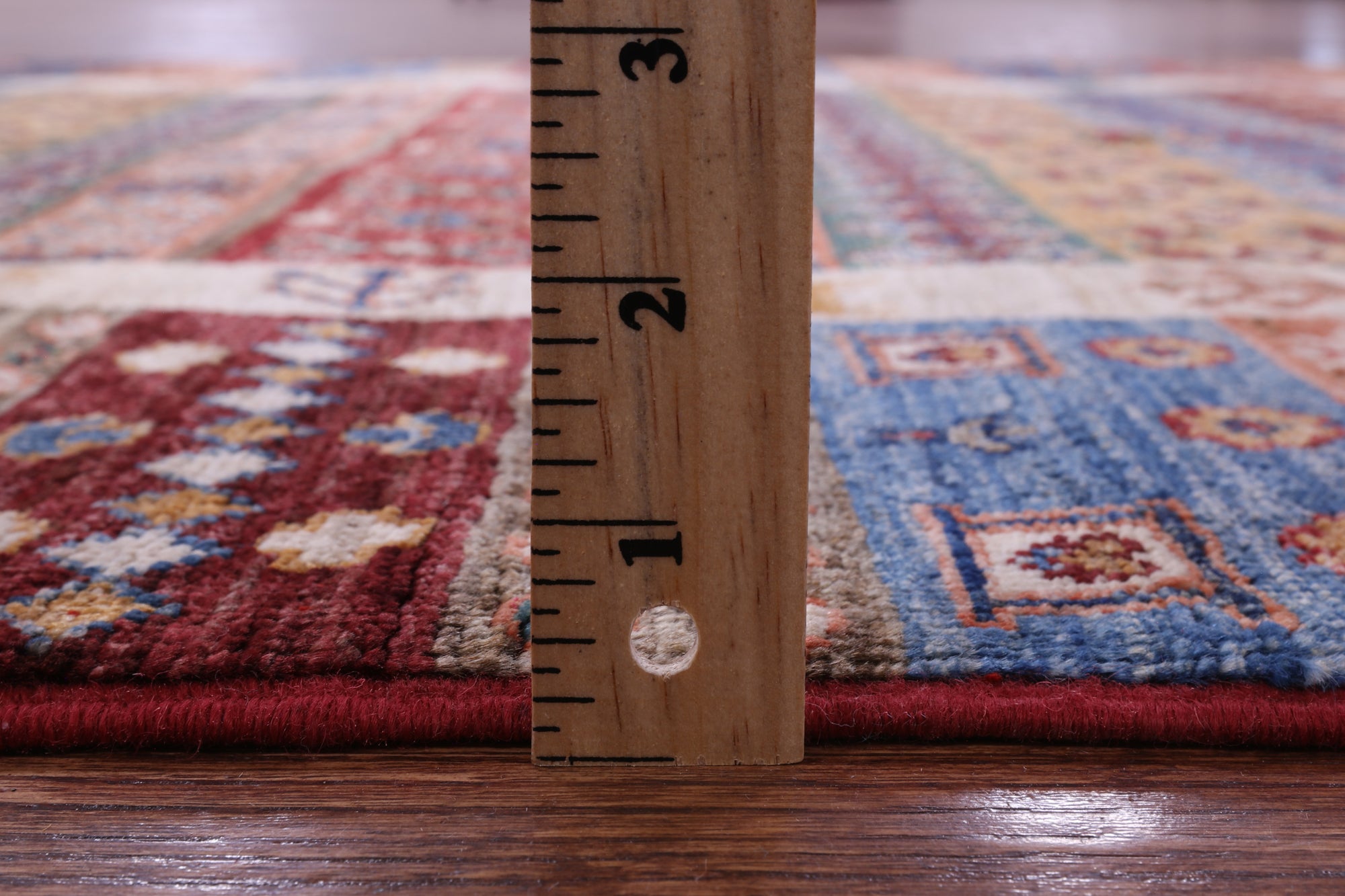 Persian Tribal Gabbeh Handmade Wool Rug - 4' 2" X 6' 3" - Golden Nile