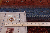 Persian Gabbeh Tribal Hand Knotted Wool Rug - 4' 0" X 5' 10" - Golden Nile