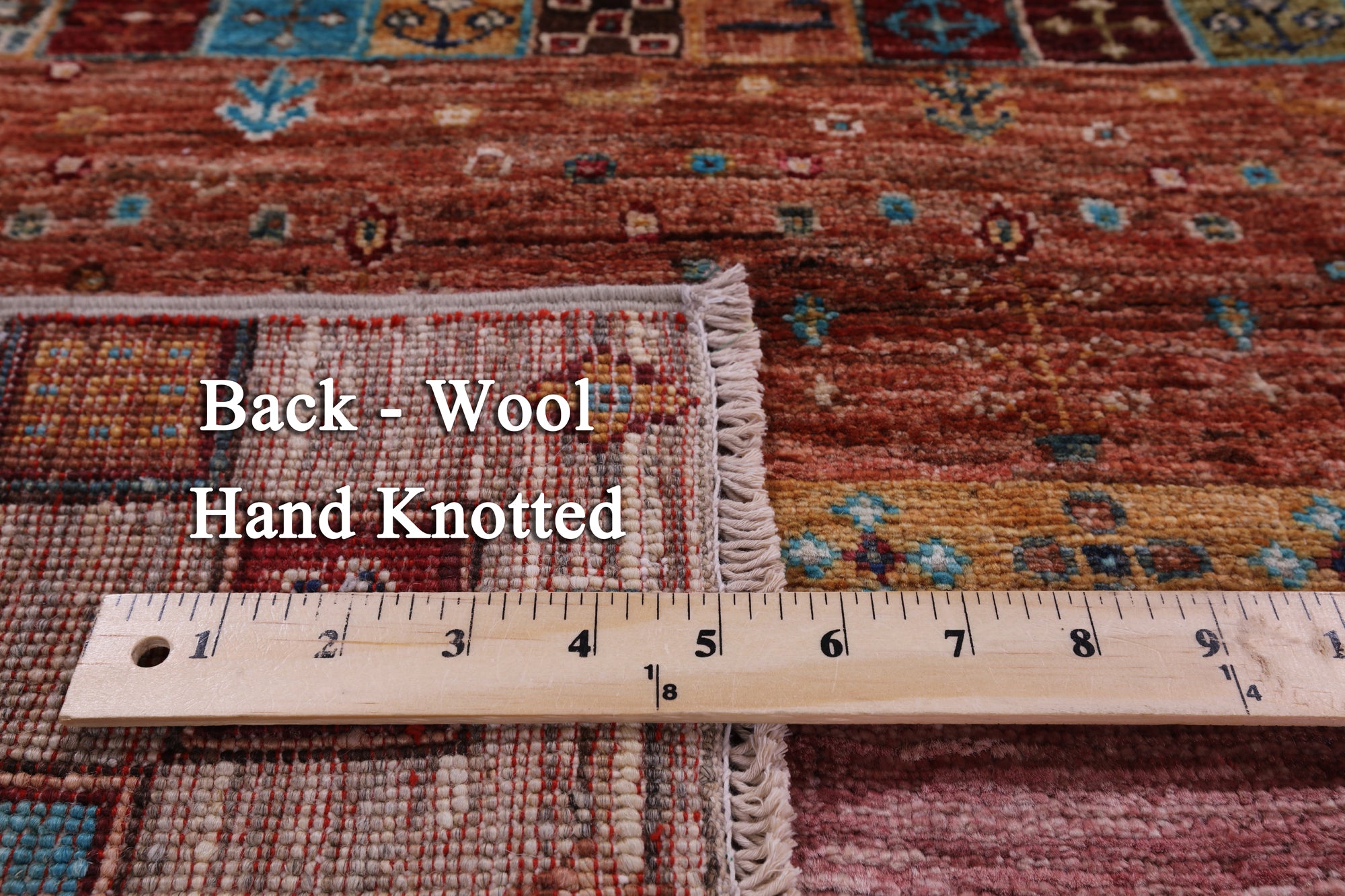 Tribal Persian Gabbeh Hand Knotted Wool Rug - 4' 2" X 6' 1" - Golden Nile