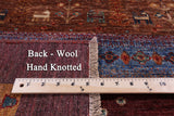 Tribal Persian Gabbeh Hand Knotted Wool Rug - 4' 0" X 5' 10" - Golden Nile