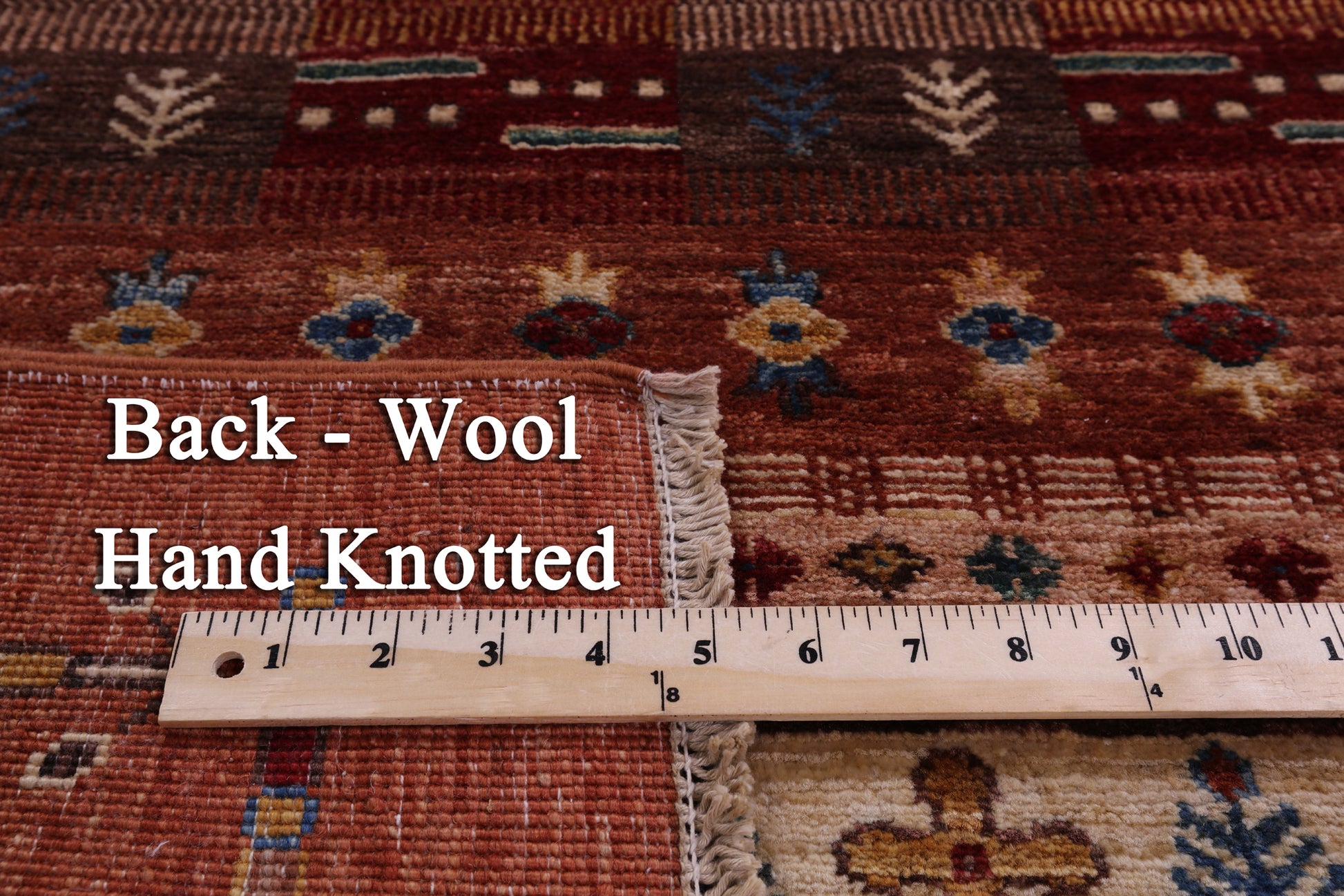 Tribal Persian Gabbeh Hand Knotted Wool Runner Rug - 2' 8" X 9' 8" - Golden Nile