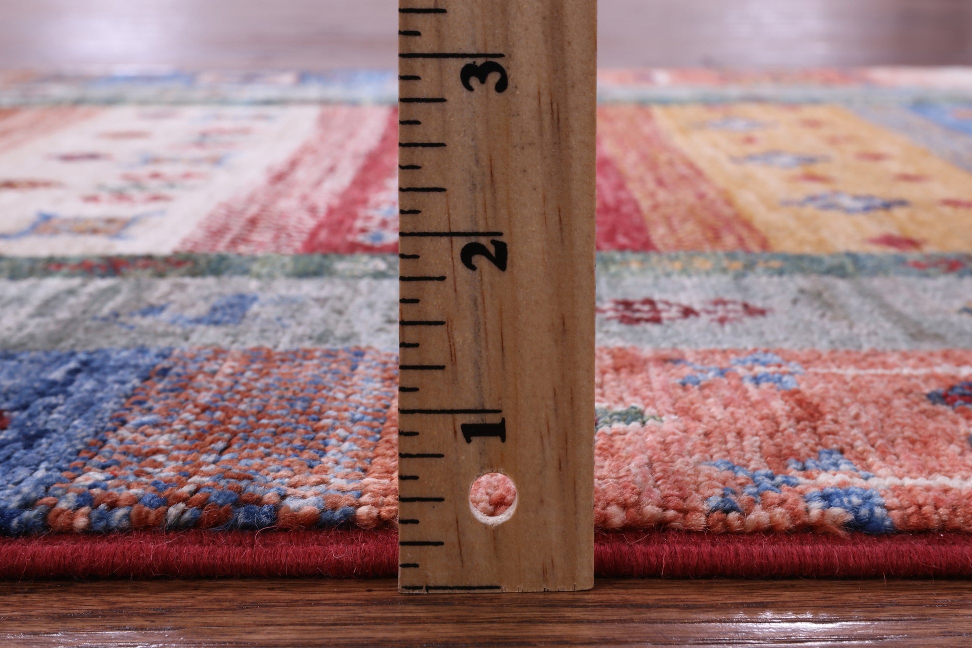 Tribal Persian Gabbeh Hand Knotted Wool Runner Rug - 2' 8" X 8' 5" - Golden Nile