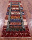 Persian Gabbeh Tribal Hand Knotted Wool Runner Rug - 2' 8" X 8' 5" - Golden Nile