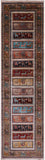 Tribal Persian Gabbeh Hand Knotted Wool Runner Rug - 2' 8" X 10' 2" - Golden Nile