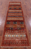 Tribal Persian Gabbeh Hand Knotted Wool Runner Rug - 2' 9" X 9' 7" - Golden Nile