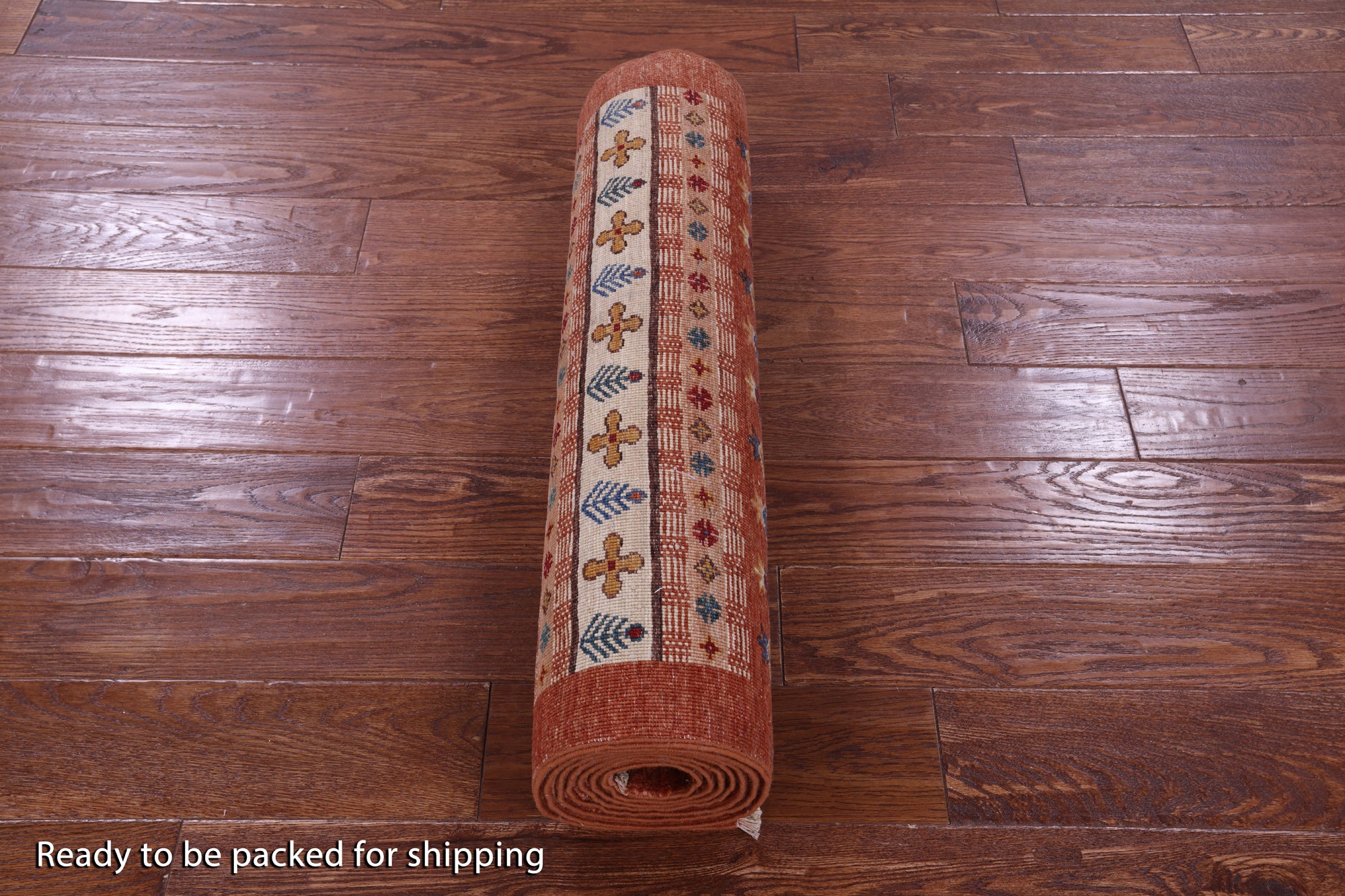 Tribal Persian Gabbeh Hand Knotted Wool Runner Rug - 2' 9" X 9' 7" - Golden Nile