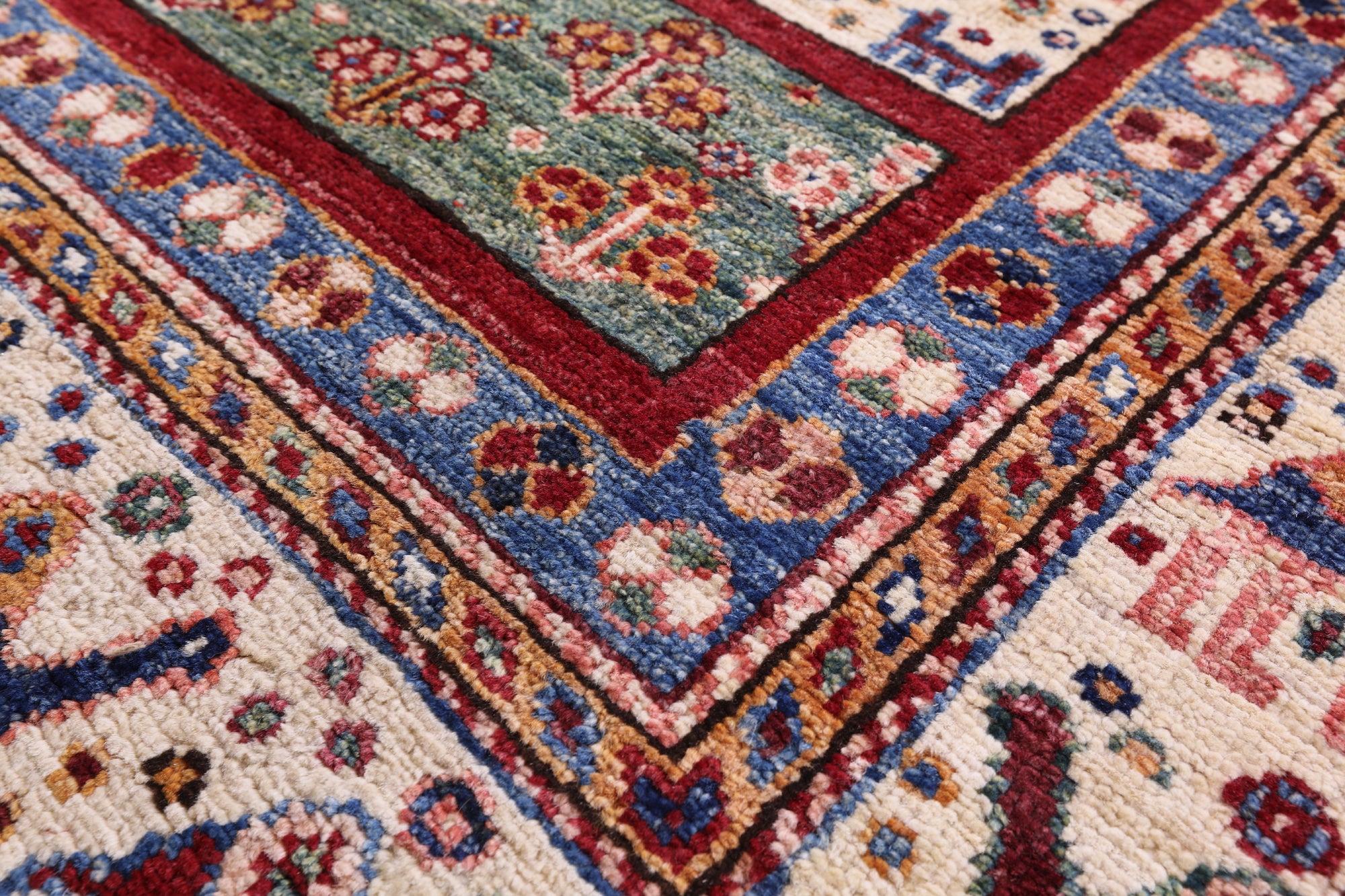 Tribal Persian Gabbeh Hand Knotted Wool Runner Rug - 2' 9" X 9' 9" - Golden Nile