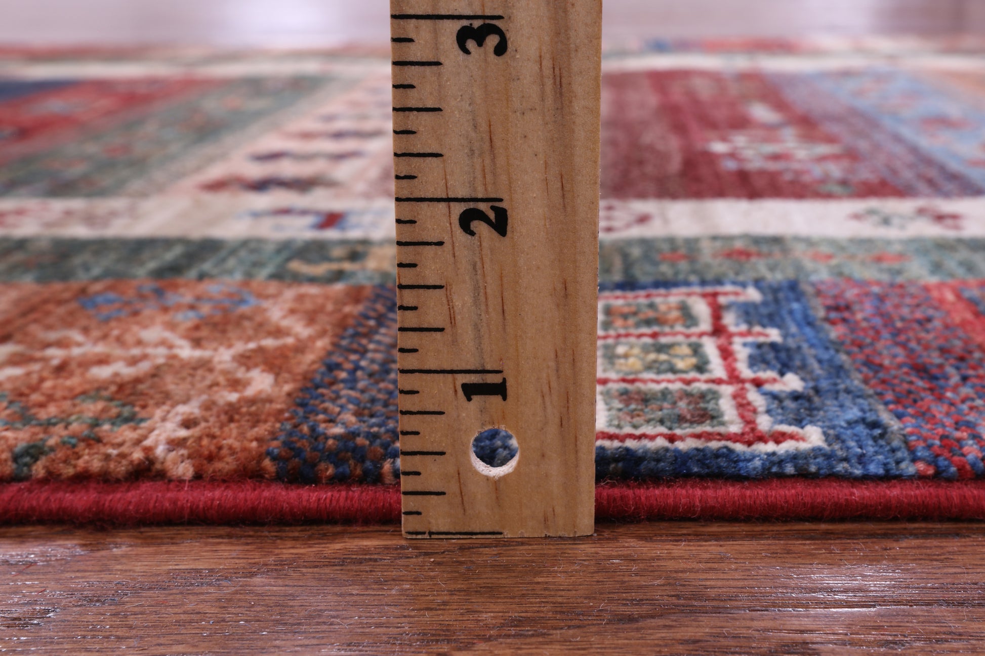 Persian Gabbeh Tribal Hand Knotted Wool Runner Rug - 2' 7" X 9' 9" - Golden Nile