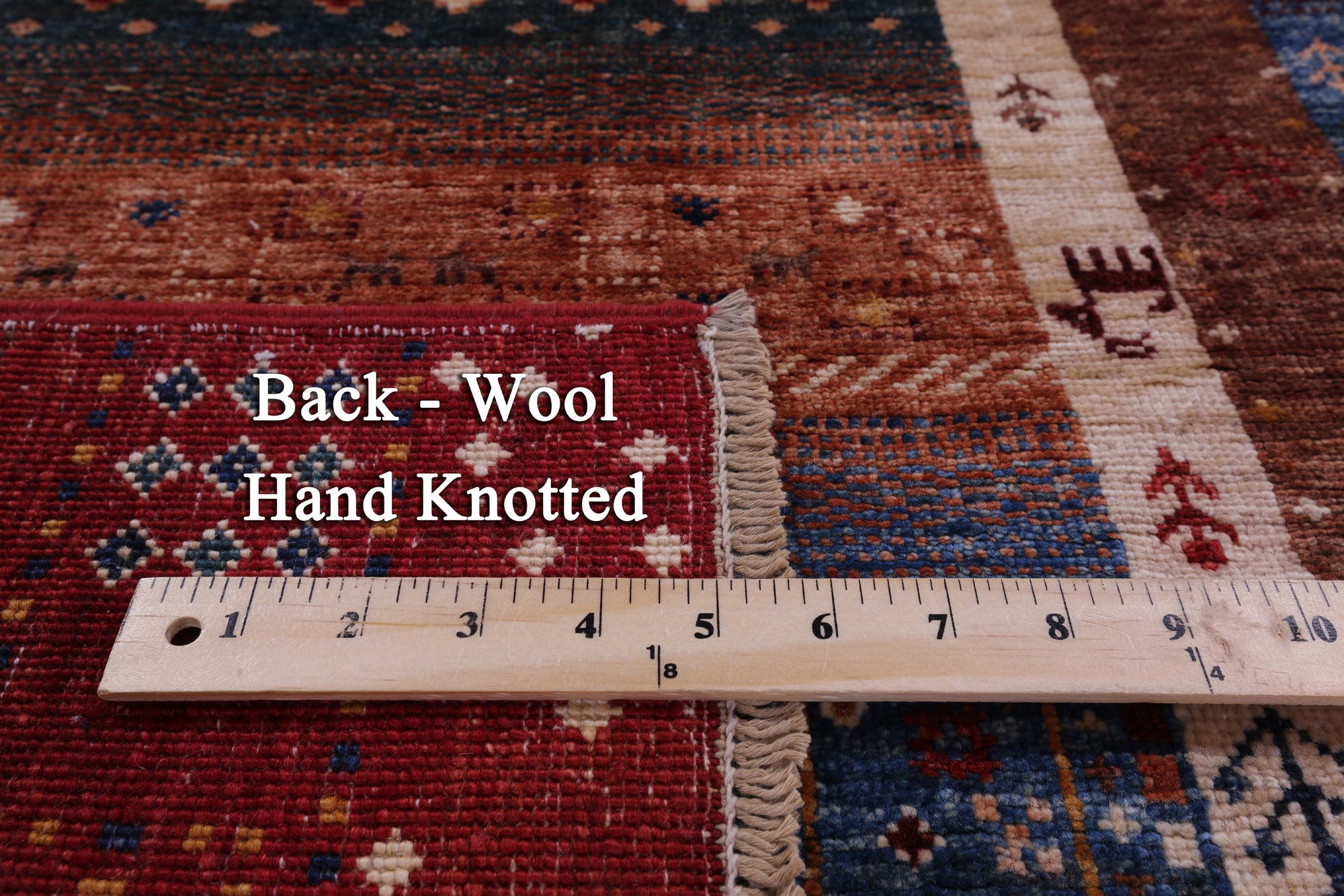 Tribal Persian Gabbeh Hand Knotted Wool Runner Rug - 2' 6" X 6' 7" - Golden Nile