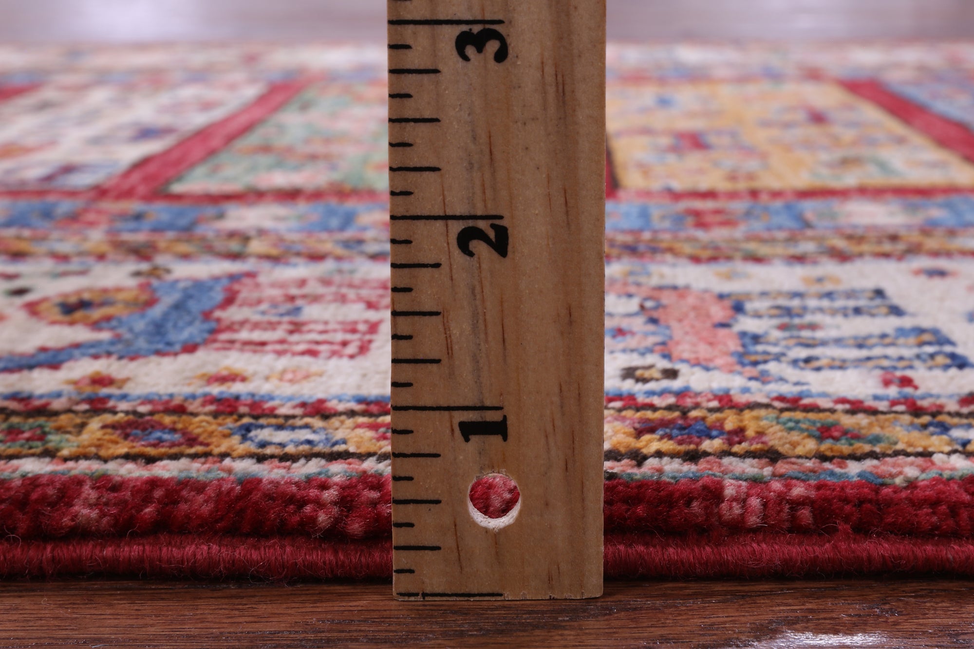 Persian Gabbeh Tribal Hand Knotted Wool Runner Rug - 2' 9" X 9' 10" - Golden Nile