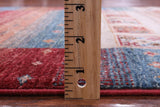 Tribal Persian Gabbeh Hand Knotted Wool Runner Rug - 2' 9" X 10' 2" - Golden Nile