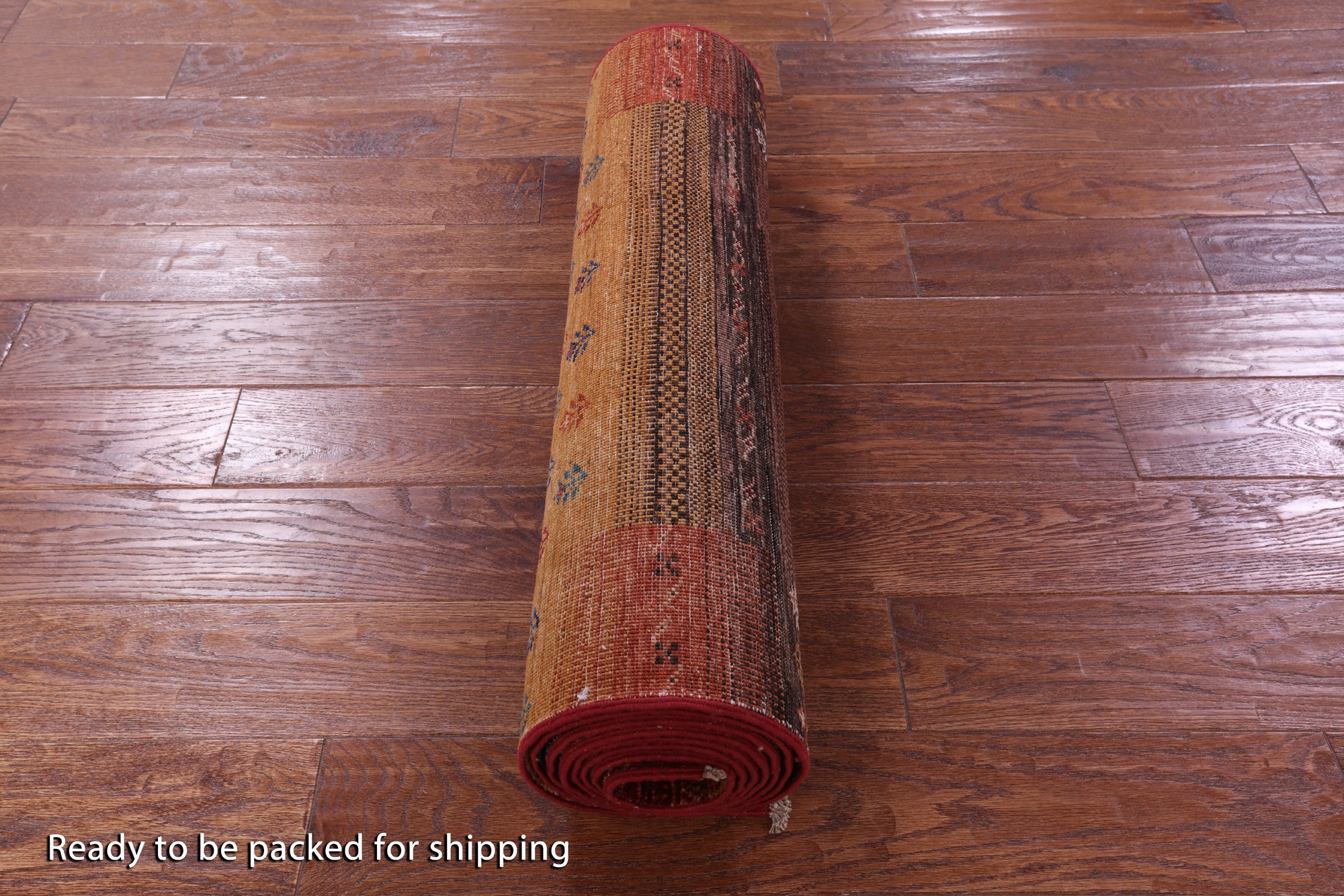 Tribal Persian Gabbeh Hand Knotted Wool Runner Rug - 2' 9" X 10' 2" - Golden Nile