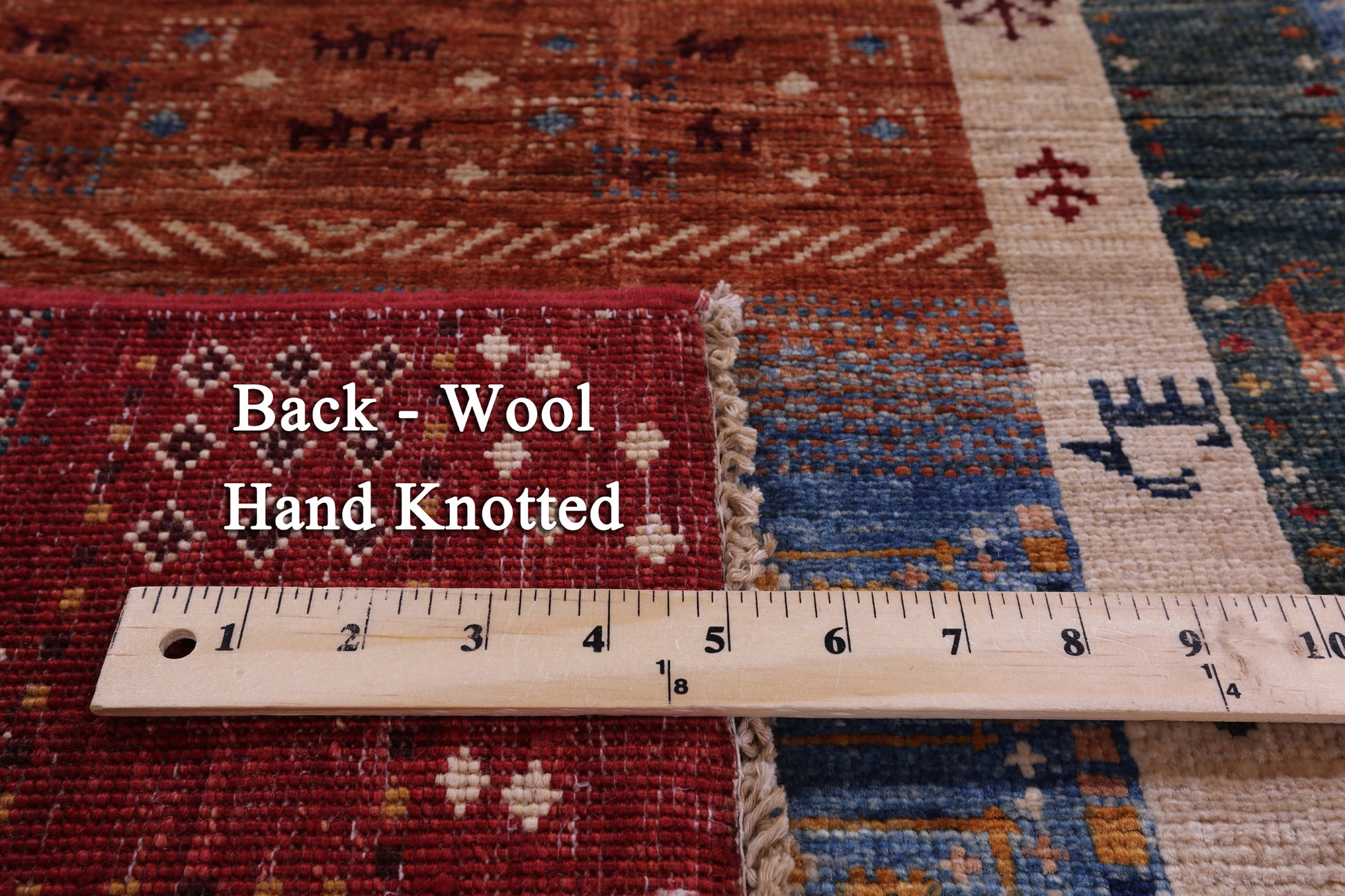 Tribal Persian Gabbeh Hand Knotted Wool Runner Rug - 2' 8" X 9' 5" - Golden Nile