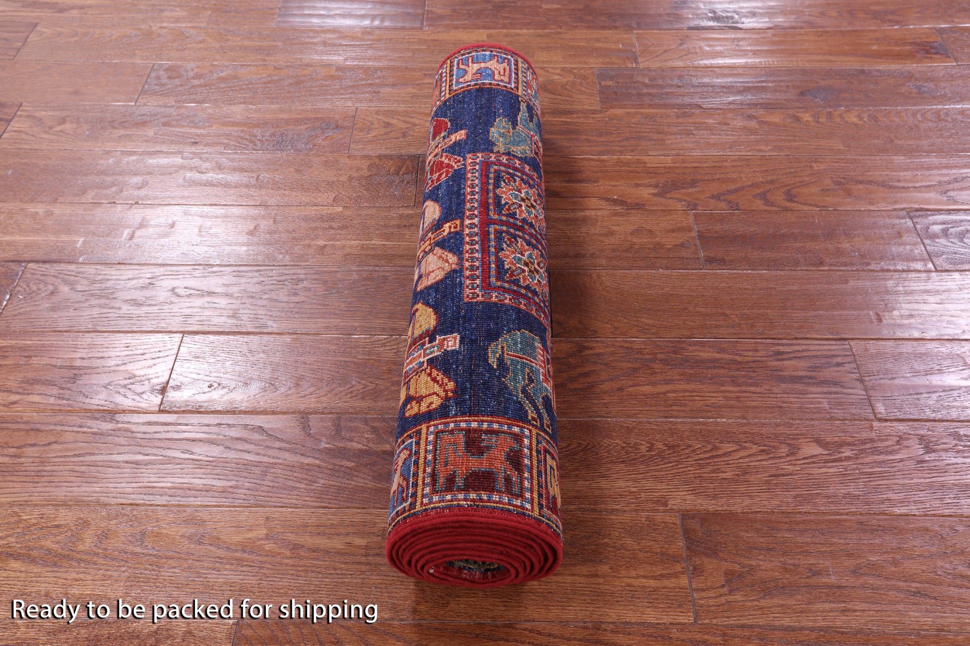 Antiqued Pazyryk Historical Design Hand Knotted Wool Runner Rug - 2' 7" X 8' 6" - Golden Nile