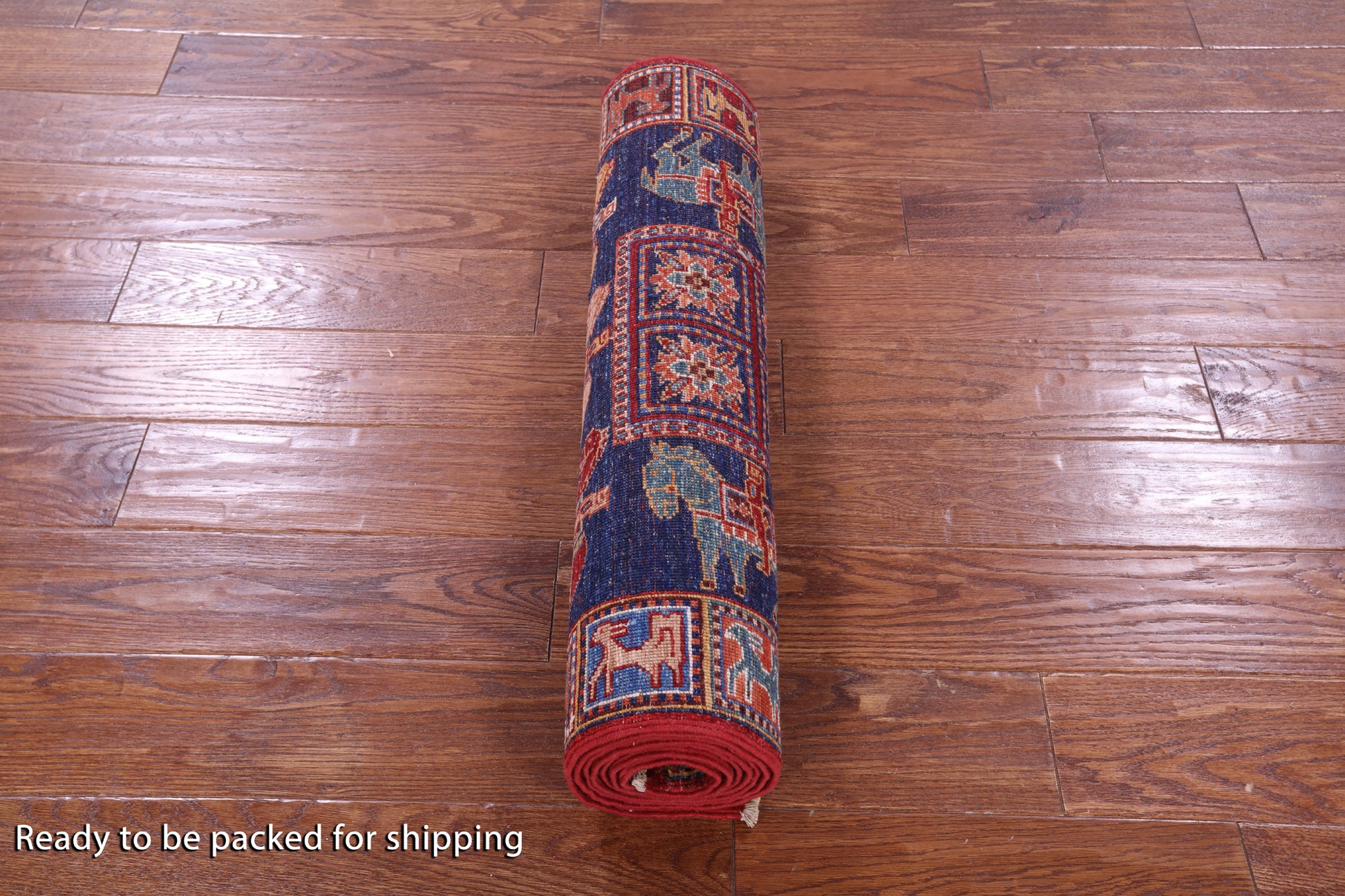 Antiqued Pazyryk Historical Design Hand Knotted Wool Runner Rug - 2' 7" X 8' 6" - Golden Nile