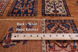Garden Design Persian Hand Knotted Wool Runner Rug - 2' 10" X 12' 0" - Golden Nile