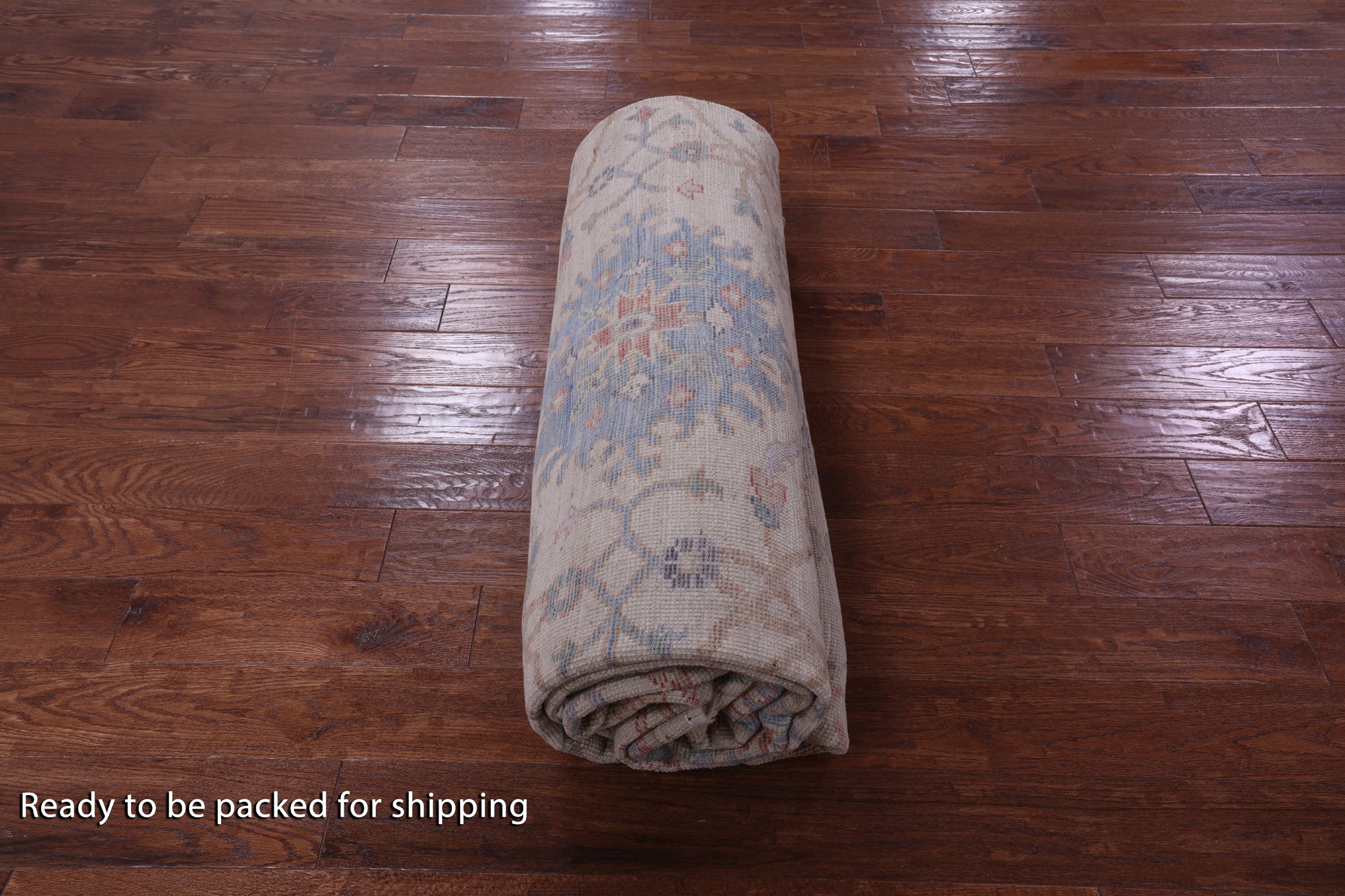 Ivory Turkish Oushak Hand Knotted Wool Rug - 10' 0" X 12' 8" - Golden Nile
