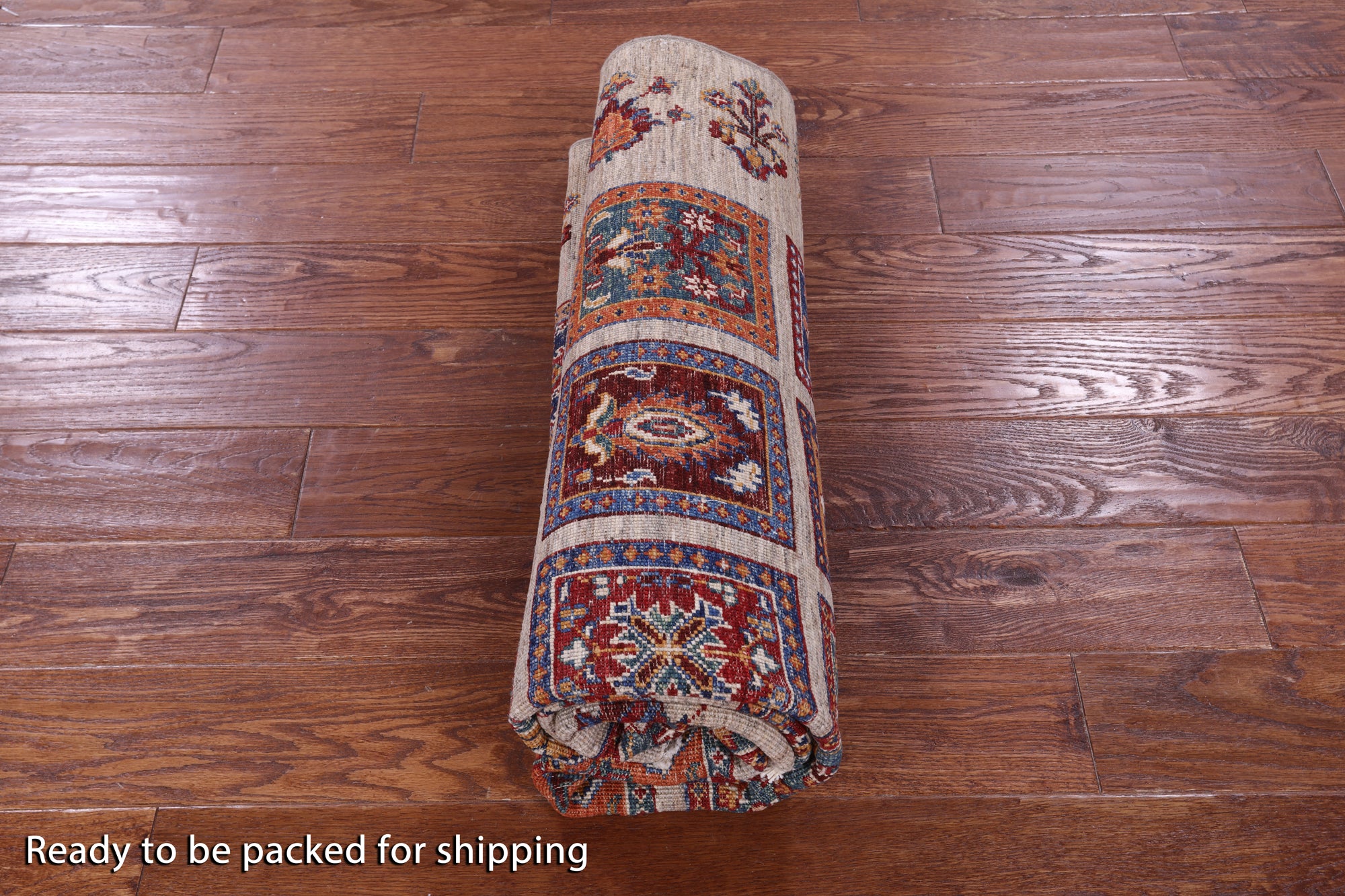 Garden Design Persian Hand Knotted Wool Rug - 4' 11" X 6' 4" - Golden Nile
