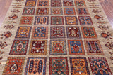 Garden Design Persian Hand Knotted Wool Rug - 4' 11" X 6' 4" - Golden Nile