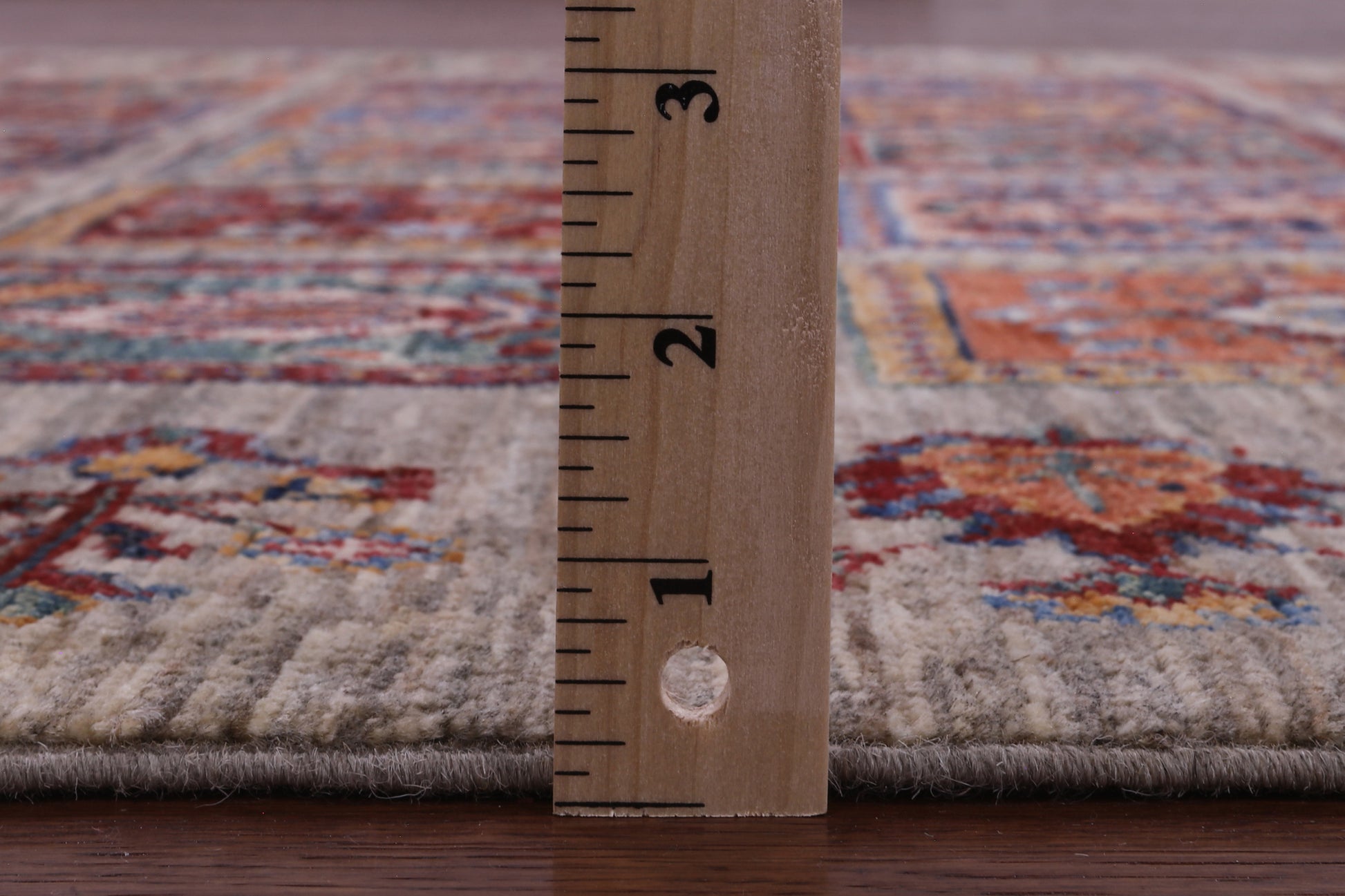 Garden Design Persian Hand Knotted Wool Rug - 4' 11" X 6' 4" - Golden Nile