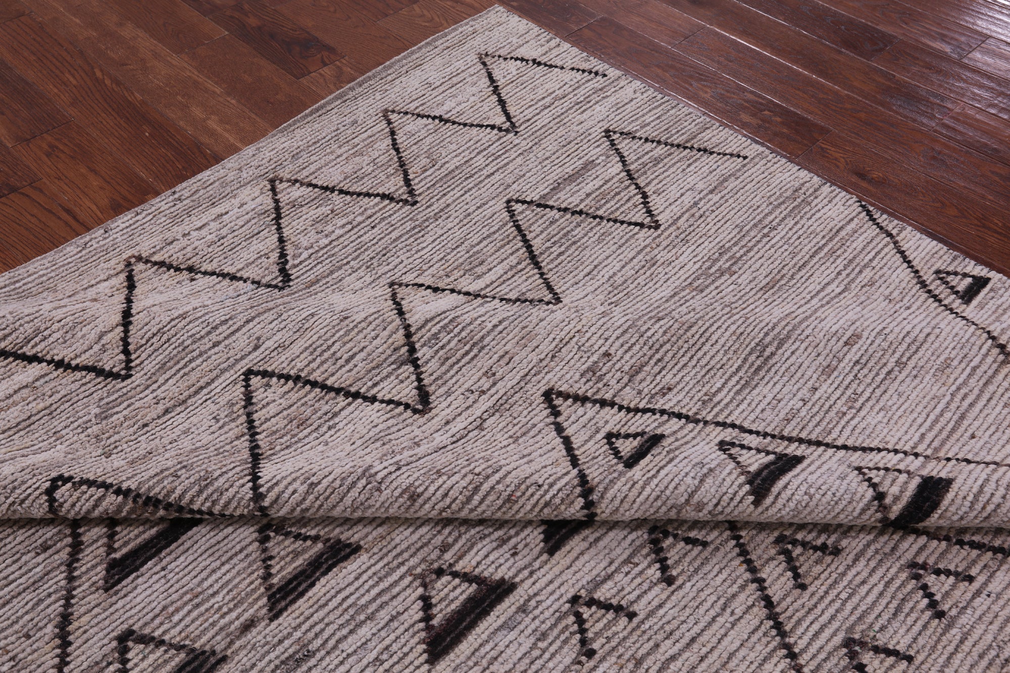 Tribal Moroccan Hand Knotted Wool Rug - 8' 2" X 9' 8" - Golden Nile
