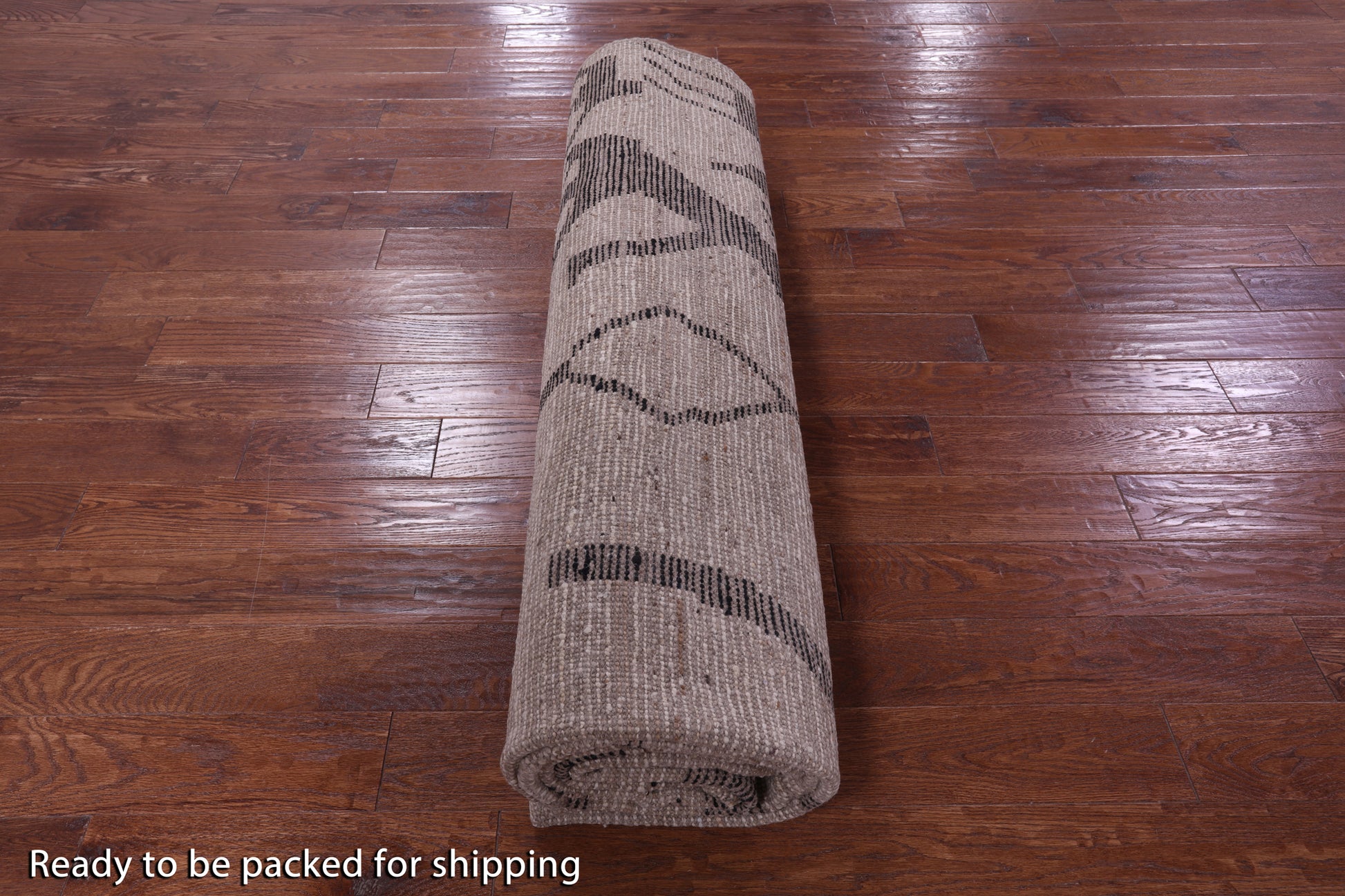 Tribal Moroccan Hand Knotted Wool On Wool Rug - 9' 2" X 11' 8" - Golden Nile