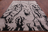 Tribal Moroccan Hand Knotted Wool On Wool Rug - 9' 2" X 11' 8" - Golden Nile