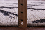 Tribal Moroccan Hand Knotted Wool On Wool Rug - 9' 2" X 11' 8" - Golden Nile