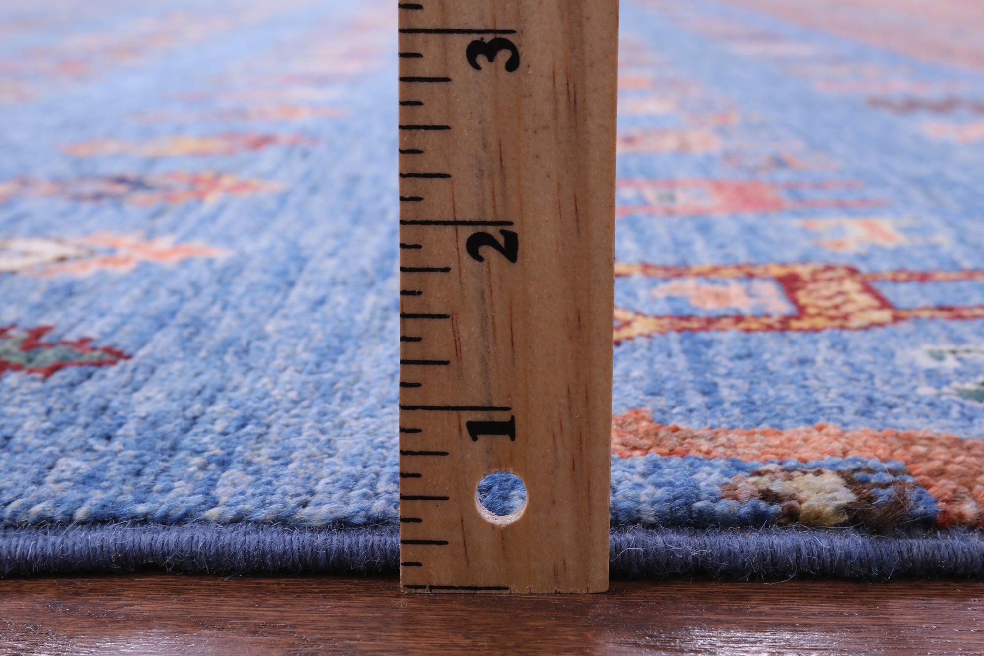 Blue Tribal Persian Gabbeh Hand Knotted Wool Rug - 8' 2" X 10' 8" - Golden Nile