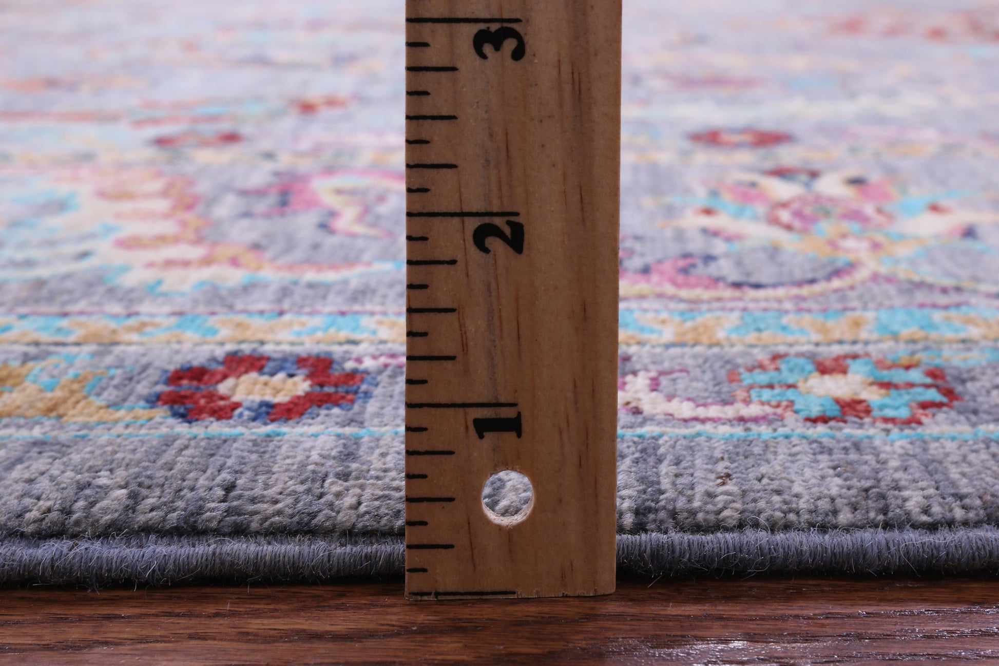 Grey Peshawar Hand Knotted Wool Rug - 6' 9" X 10' 0" - Golden Nile