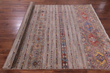 Khorjin Persian Gabbeh Hand Knotted Wool Rug - 6' 11" X 10' 0" - Golden Nile