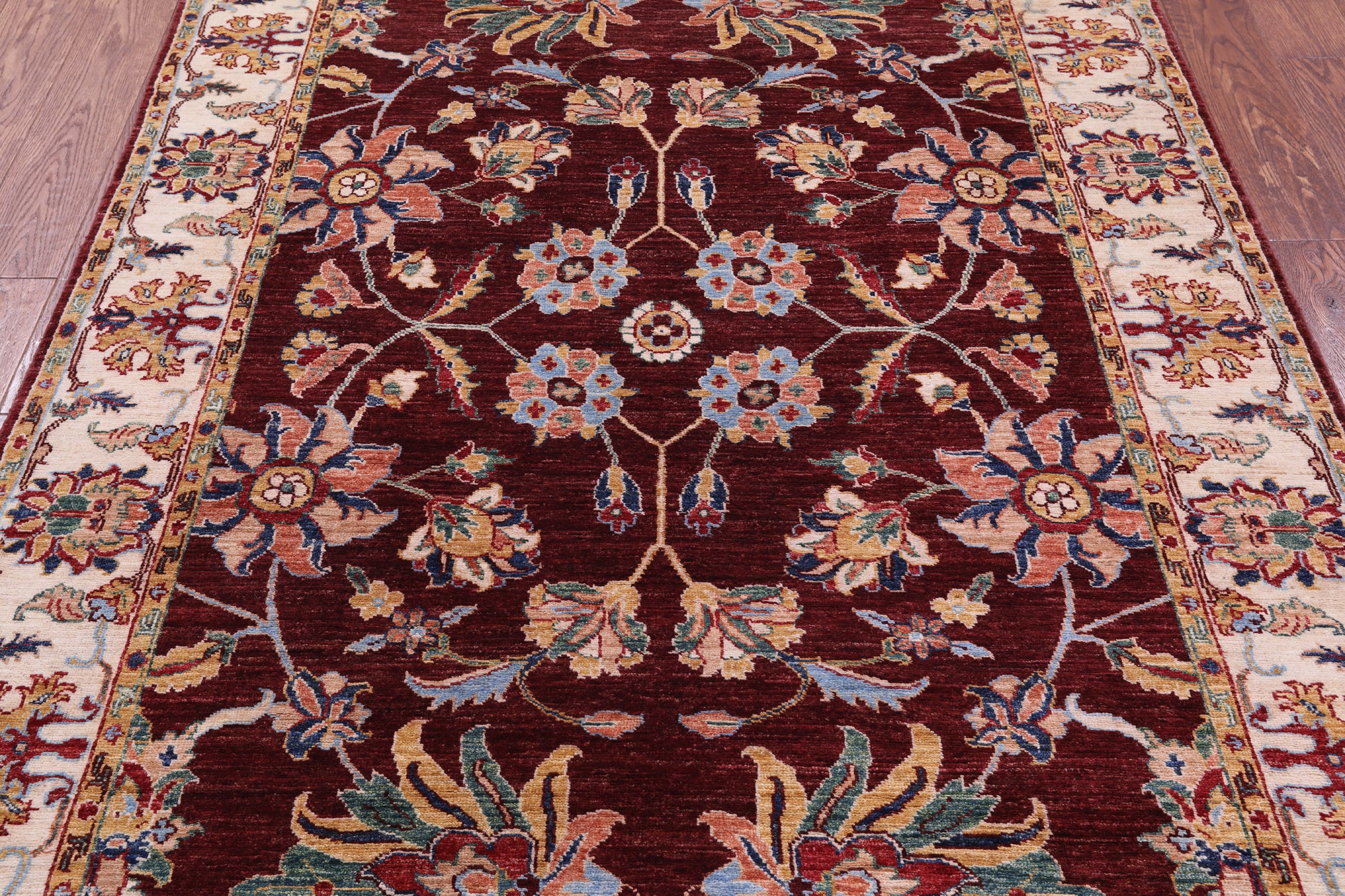 Persian Tabriz Handmade Wool Rug - 5' 0" X 6' 7" - Golden Nile