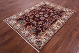 Persian Tabriz Handmade Wool Rug - 5' 0" X 6' 7" - Golden Nile