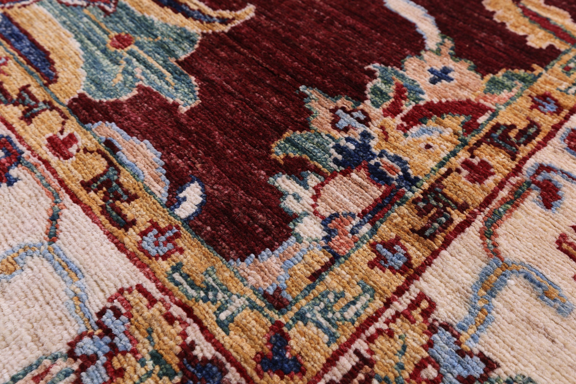 Persian Tabriz Handmade Wool Rug - 5' 0" X 6' 7" - Golden Nile