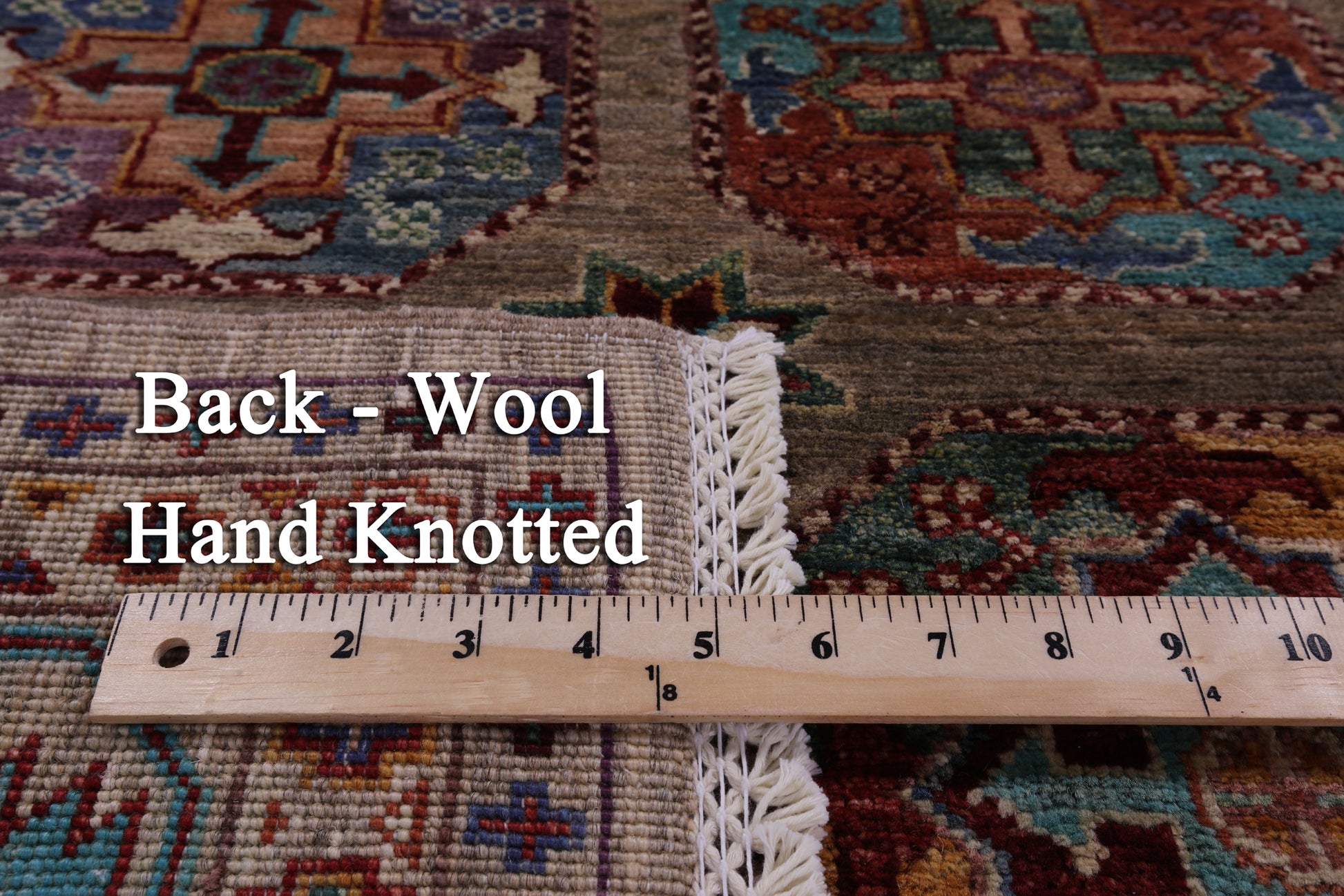 Turkmen Ersari Hand Knotted Wool Rug - 5' 1" X 6' 6" - Golden Nile