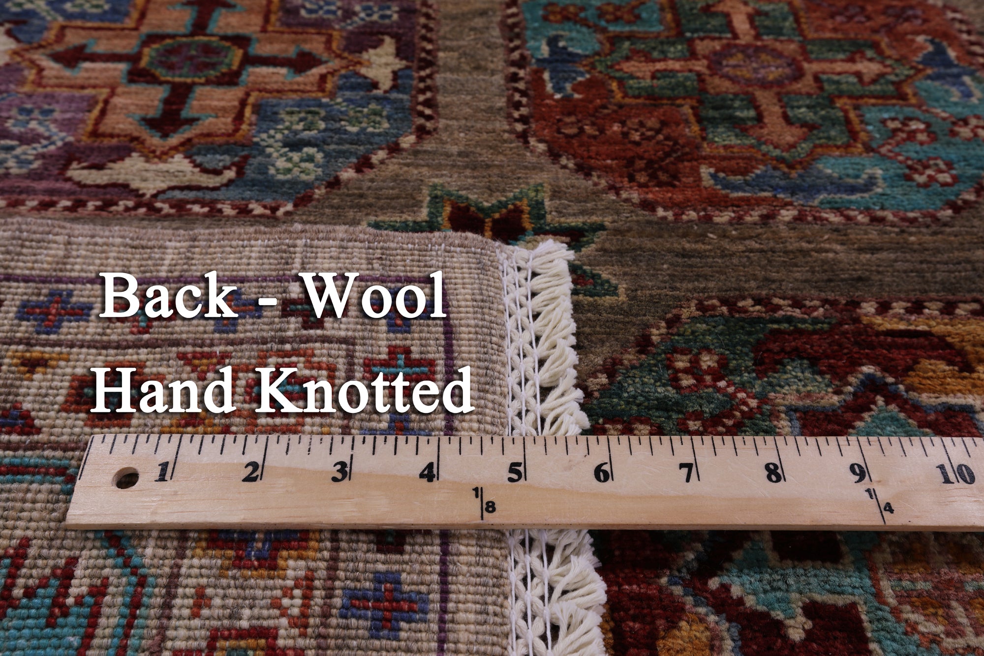 Turkmen Ersari Hand Knotted Wool Rug - 5' 1" X 6' 6" - Golden Nile