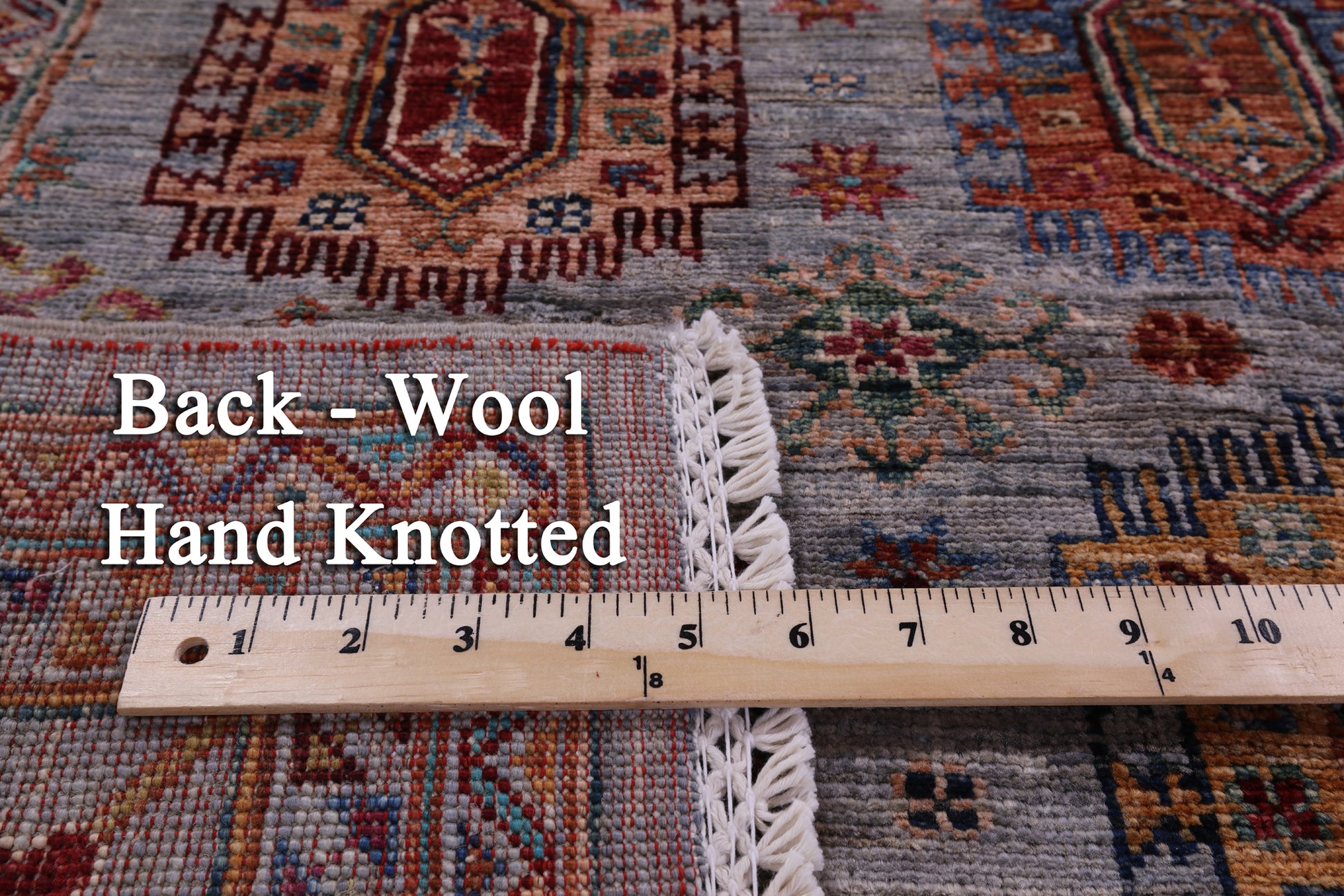 Turkmen Ersari Hand Knotted Wool Rug - 5' 10" X 8' 1" - Golden Nile