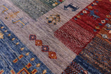 Tribal Persian Gabbeh Handmade Wool Rug - 5' 9" X 8' 0" - Golden Nile